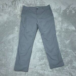 Banana Republic Mens Gray Dress Pants Size 36x30 Polyester Slim Fit 6980